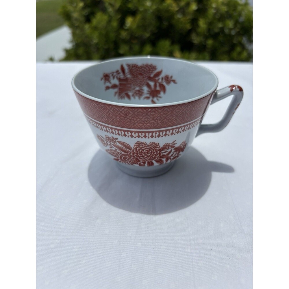 Copeland Spode Fitzhugh Red Cups Lot of 3